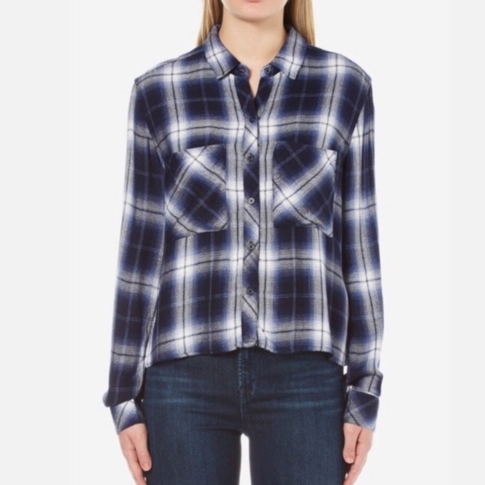 Rails Dylan Oxford Blue Flannel Shirt!